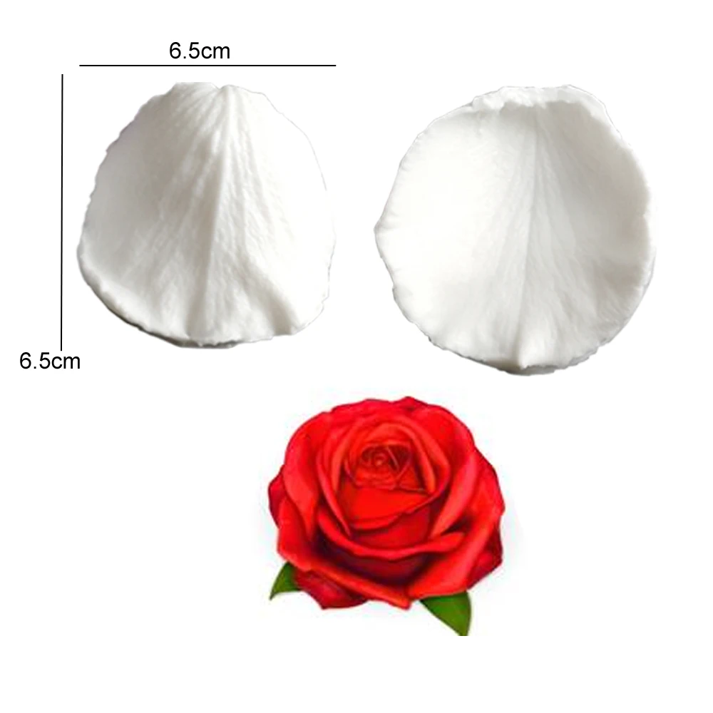 New Rose Veiner Silicone Mold Flower Cake Decorating Tools Sugar Gumpaste Chocolate ,Clay Water Paper Moulds M172