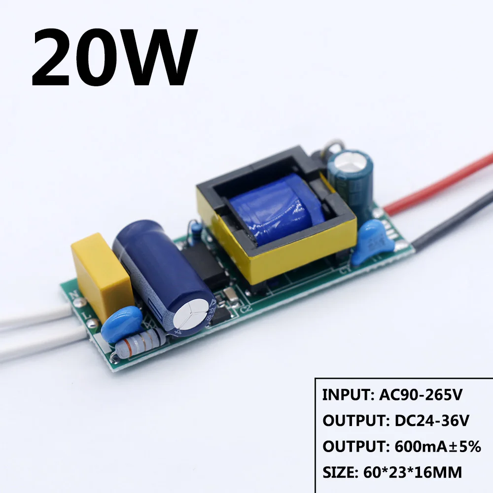 LED Driver 20W 30W 40W 50W DC24-36V Power Supply Constant Current Automatic Voltage Control Lighting Transformers For LED Lights
