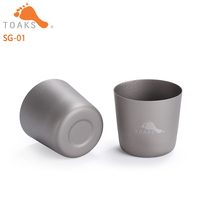 TOAKS Titanium Tea Wine Glass Water Cup Mini For Outdoor Camping 30ml 2PCS/SET