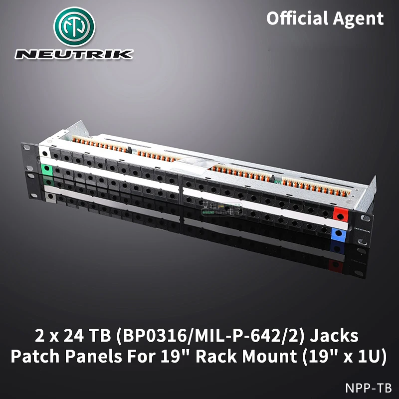 NEUTRIK Broadcast Audio Patch Bay Panel 19