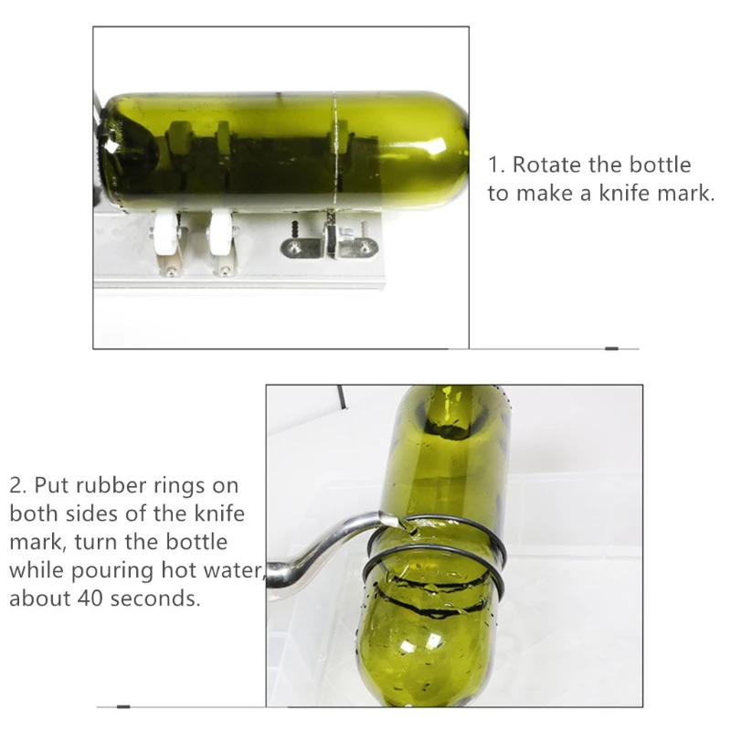 DIY Glass Bottle Cutter Machine major for Cutting Wine Beer Liquor Many Glass Bottles Complete Bundle for Handicraft Projects