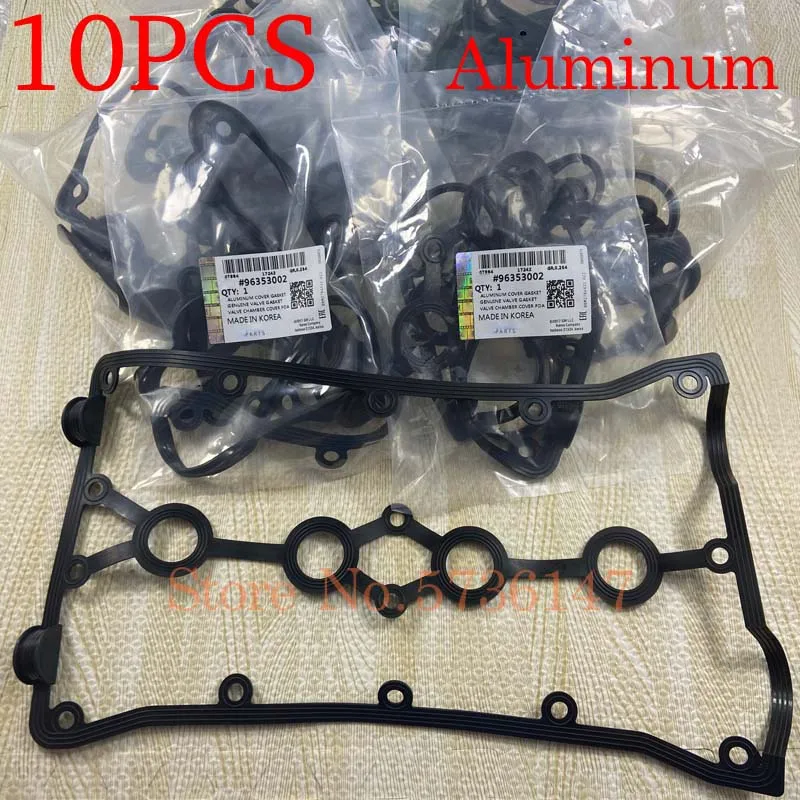 

10X Engine Aluminium Valve Cover Gasket For Buick Excelle 1.6L Chevrolet Aveo Daewoo Lanos Kalos Lacetti Nubira Pontiac 96353002