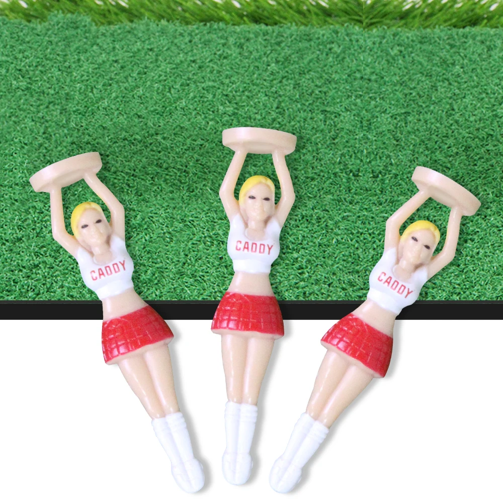 4pcs Professional Bikini Hot Woman Lady Cheering Girl Golf Ball Tees Holder-Golf Tee Ball Stud Golf Training Tools