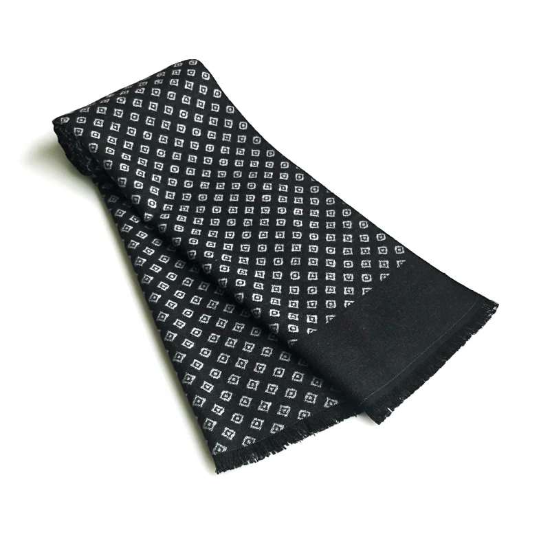 Luksusowy design Szalik męski Foulard Szaliki w kratę Szale Moda Casual Zimowe kaszmirowe ciepłe szaliki na szyję Męskie Bufandas Hombre