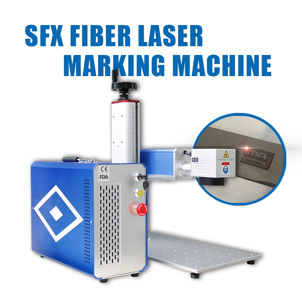 30W JPT MOPA  M7 fiber laser marking machine 110*110mm lens With 100mm Rotary Axis