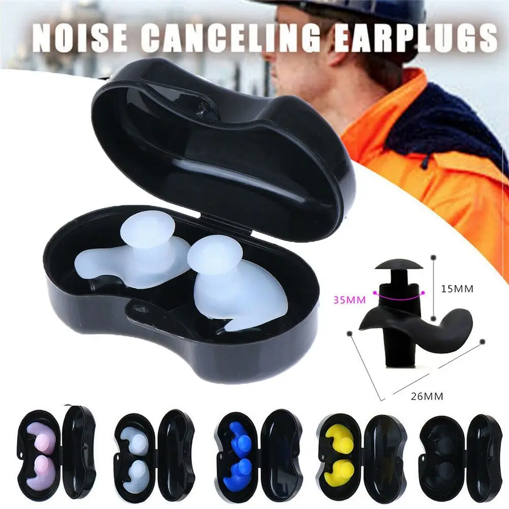 Soft Silicone Ear Plugs Ear Protection Reusable Professional Music Earplugs Noise Reduction For Sleep