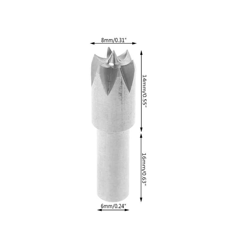 2024 New 6mm Plum Blossom Thimble Drill Bit For Mini Lathe Machine DIY Woodworking Tools