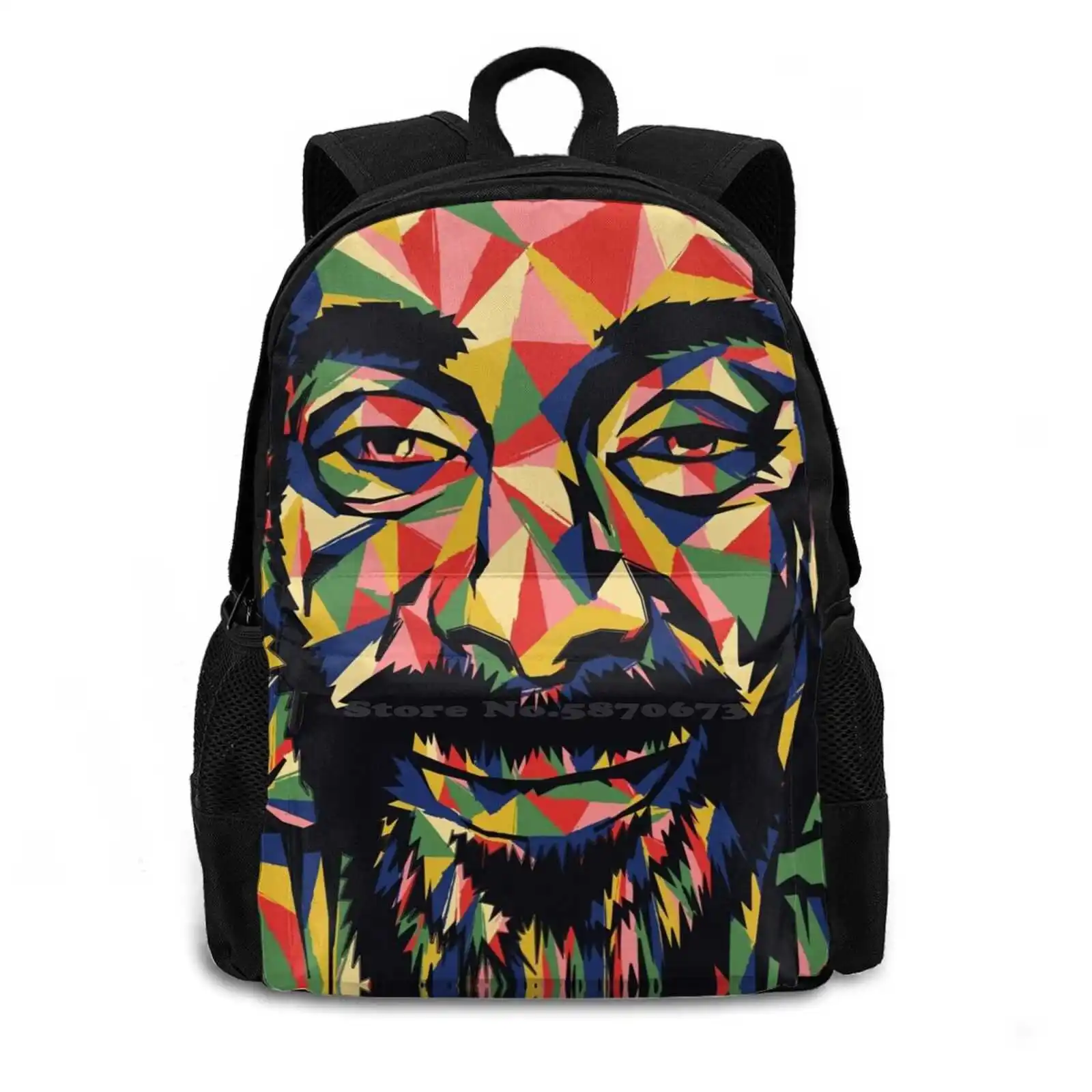 Uncle Snoop Lion The Big Dogg ( All Over ) Teen College Student Backpack Laptop Travel Bags Rap Snoop Hip Hop Dr Dre Dogg Rapper