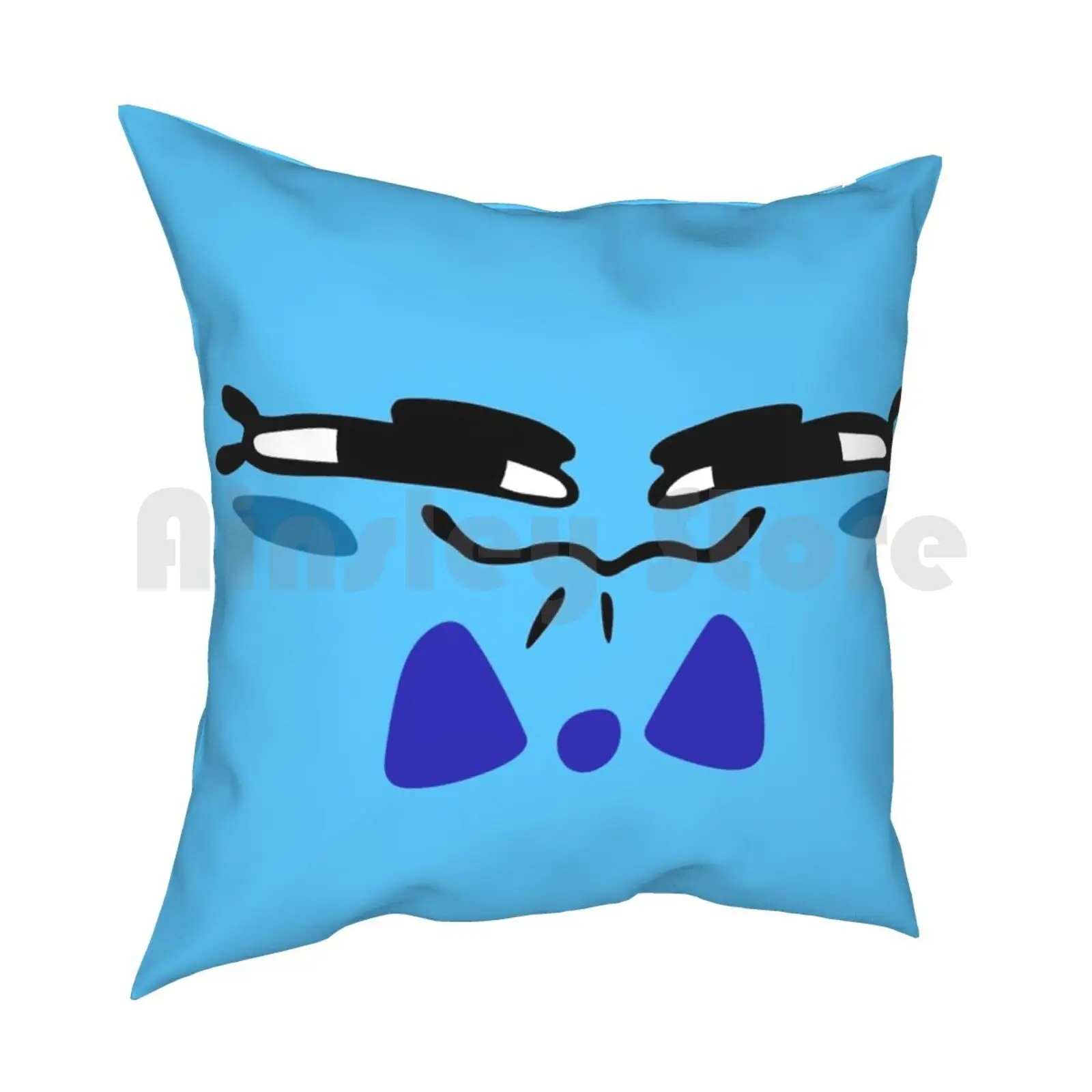 Snipperclips Blue Pillow Case Printed Home Soft Throw Pillow Snip Snipper Snippers Clip Clips Ah Achievement Hunter