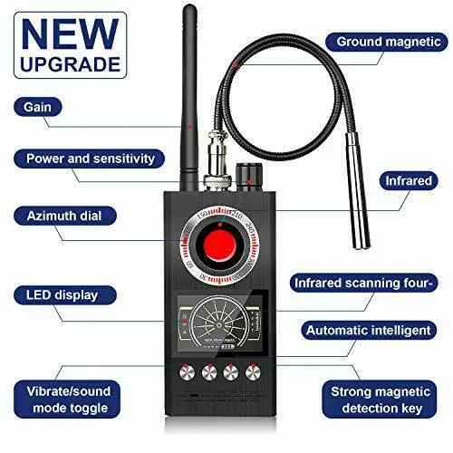 K68 Anti Spy Wireless RF Signal Detector Bug GSM GPS Tracker Hidden Camera Eavesdropping Device Latest Professional Version