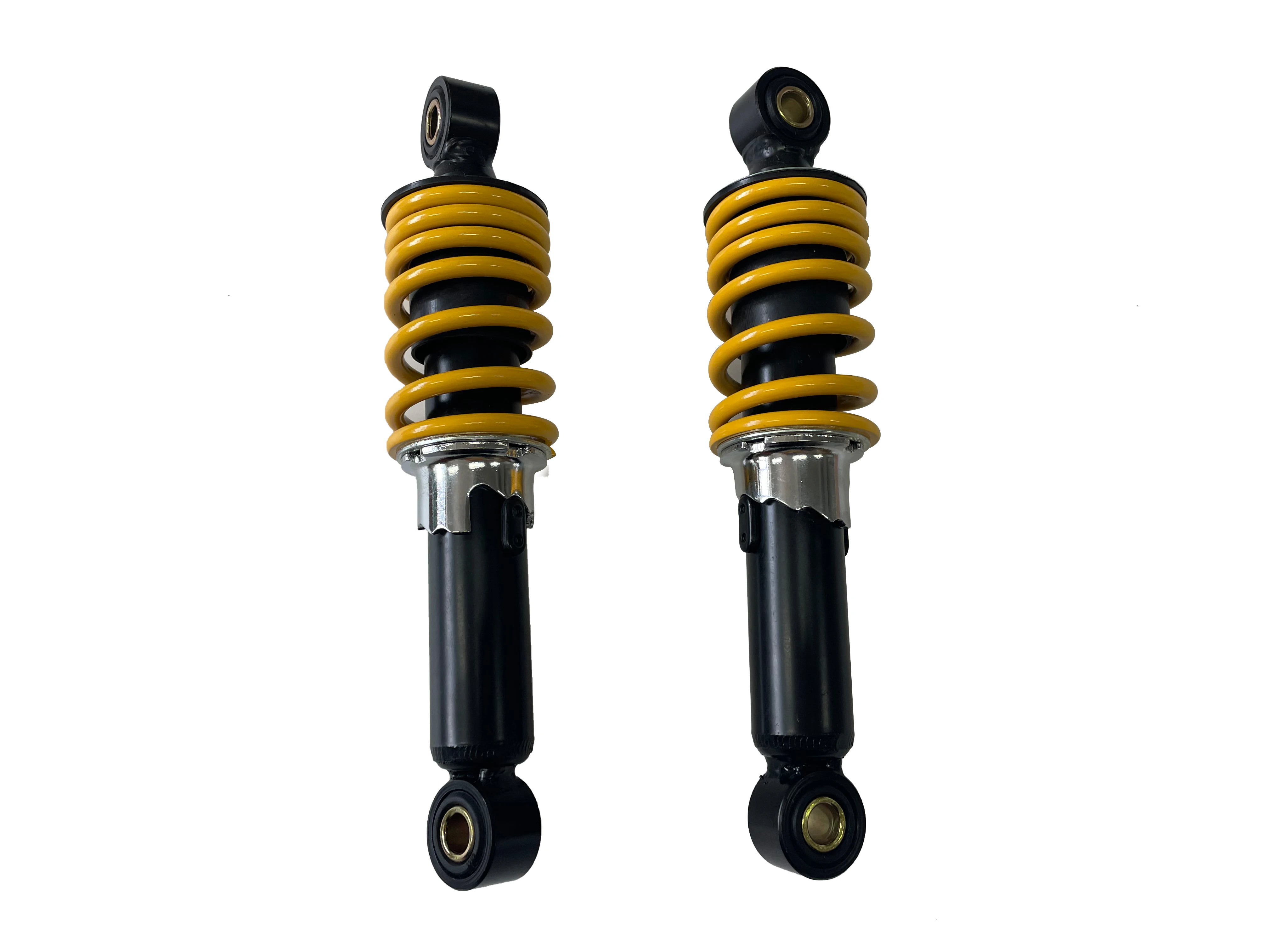 UPGRADED SUZUKI  LT80 KIDS ATV FRONT  HYDRAULIC SHOCKS ABSORBER YELLOW  SPRING