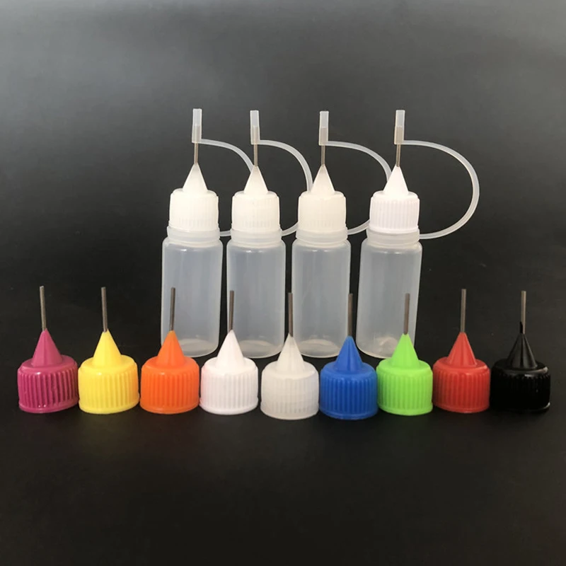 

100Pcs 3ml 5ml 10ml 15ml 30ml 50ml 100ml 120ml Empty Plastic Squeezable Drop Bottles Liquid Dropper Needle Tip e juice Container