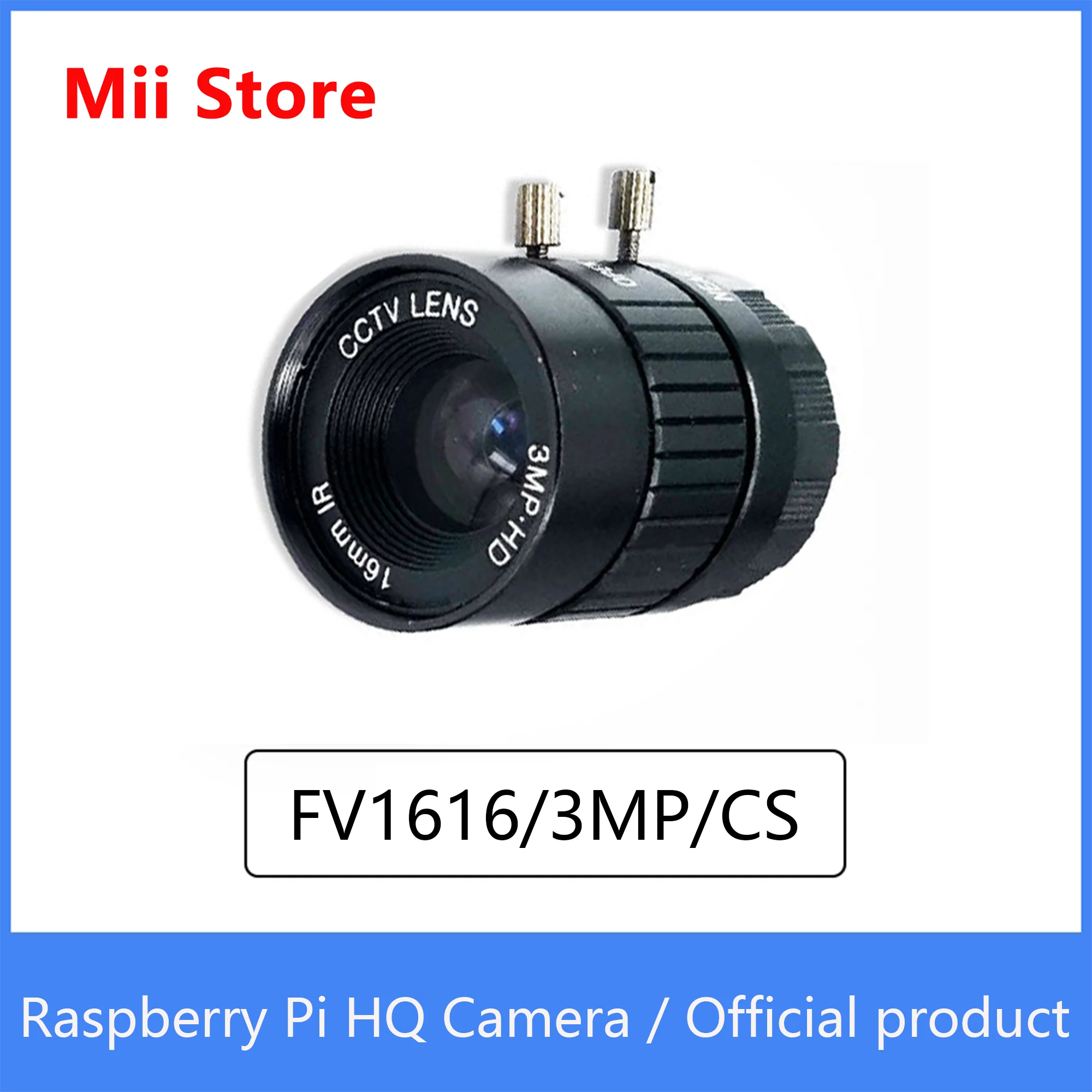 Raspberry Pi HQ Kamera Offizielle produkt FV1616/3MP 16mm objektiv Sony IMX477 mit einstellbare zurück fokus und unterstützung CS-mount objektive