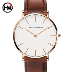 Hannah Martin Mens Watches Top Luxury Brand Quartz Boys Watches Fashion Business Life Waterproof Wrist Watch Relogio Masculions