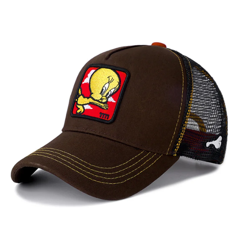 Hot Koop Unisex Anime Cartoon Cap Hoge kwaliteit Patch Draw Baseball Cap Mannen Trucker Hoed - afbeelding 1
