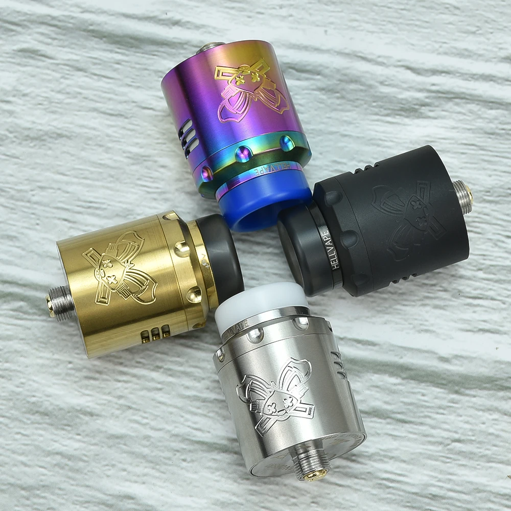 Chết Thỏ V3 Rda Đơn/Dual Coil 304ss Chất Liệu Atomizer RDA 24Mm Xây Dựng Lại Nhỏ Giọt Xe Tăng Vs Tông GEN 2 RDA