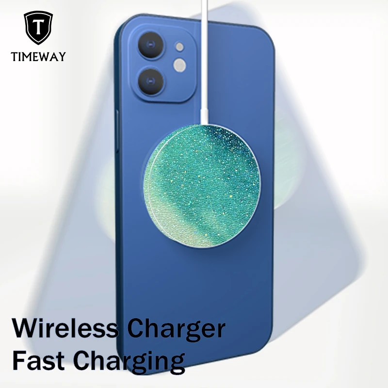 

Wirless Charger 15W For iPhone Charger Magnetic Fast Charging For MagSafe Quick Charging X 12 13 Note 9 S10 For Samsung Charger