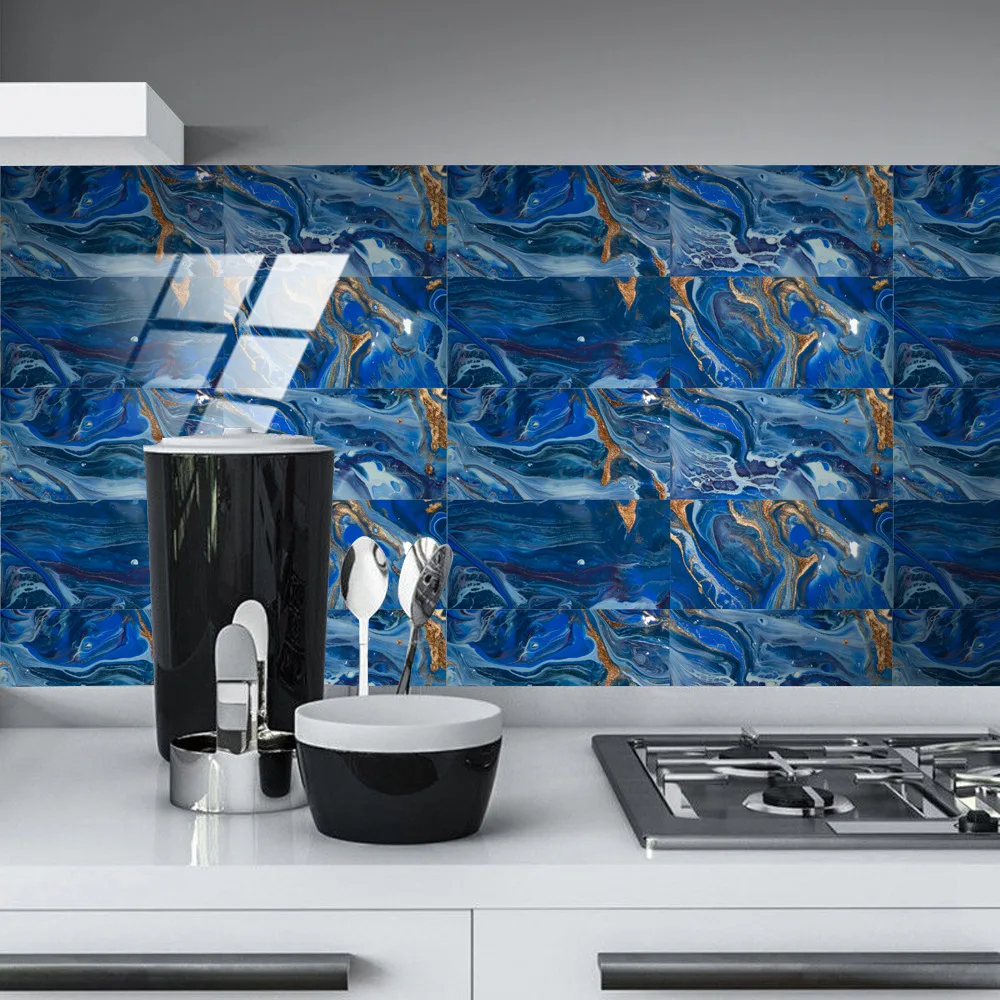 بولي ملصق جداري مقاوم للماء الذاتي لاصق الرخام خلفيات الحمام الجدار ملصق منزل تجديد الشارات wall بها بنفسك جدار الأرض ديكور