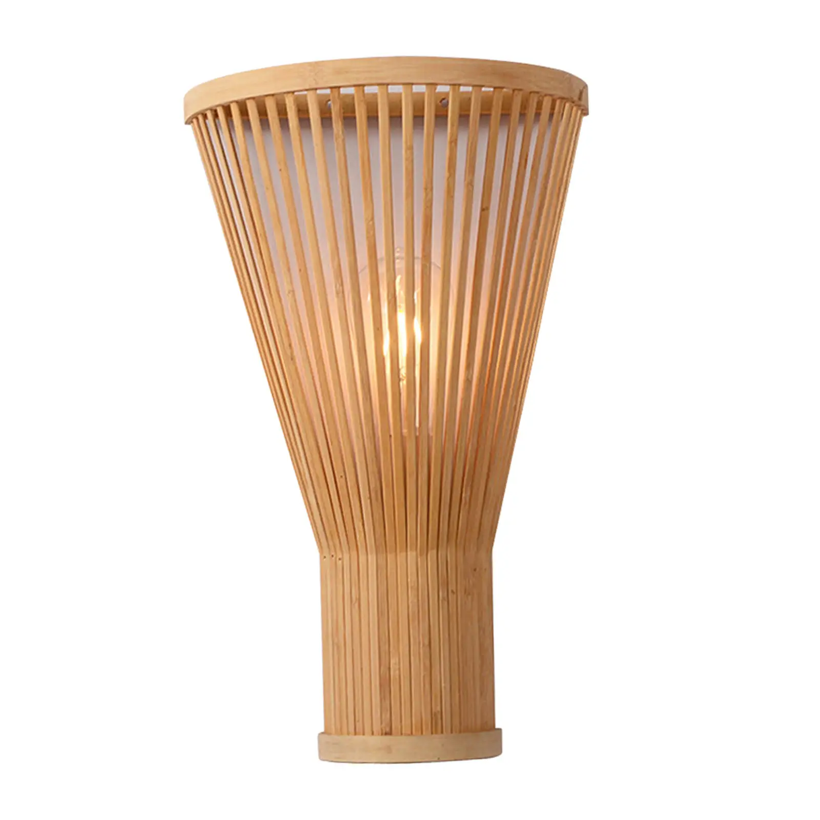 lampada led de parede de bambu criativa weave novidade vintage night lights arandela para corredor e restaurante decoracao para casa e27 01