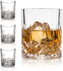 Vintage Whiskey Glasses, Unique Bourbon Glass, Ultra-clear Layer, Vintage Wine, Vodka, Bar Cocktail Glass