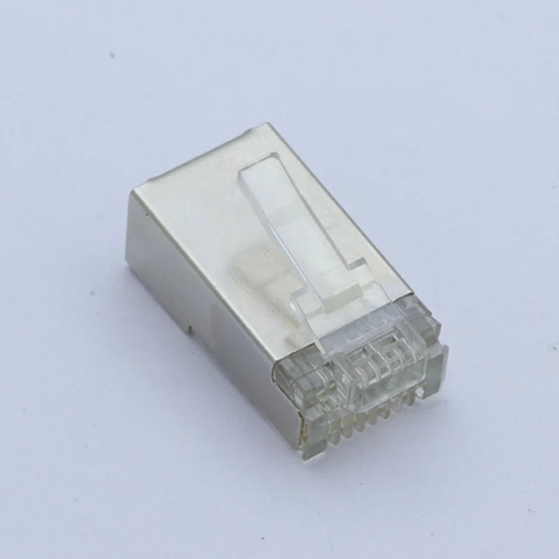 1pc Clip 8Pin RJ45 Modulaire Prise Rj-45 Câble Réseau Connecteur Adaptateur pour Cat5E Cat6 Rj45 Câble Ethernet Fiches Têtes