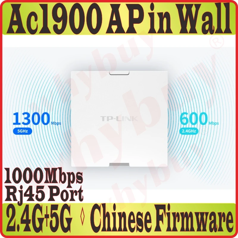 

Dual Band 1900Mbps in Wall AP for WiFi project Indoor AP 802.11AC WiFi Access Point 2.4GHz 600Mbps 5GHz 1300Mbps PoE PowerSupply