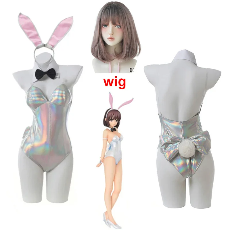 

Anime Saenai Heroine no Sodatekata Cosplay Megumi Kato Sexy Bunny Girl Costume Women Sexy Jumpsuit Costume