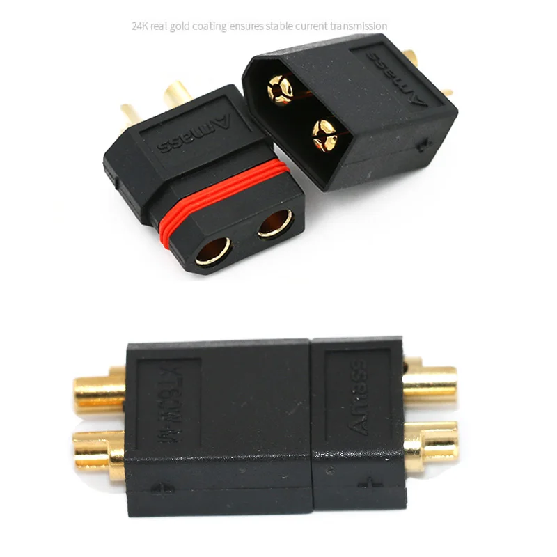 5 / 10 pair Amass XT60W Waterproof Plug Gold-Plated Bullet Connectors Male Female for RC Aircraft Drone Lipo Battery Car Boat