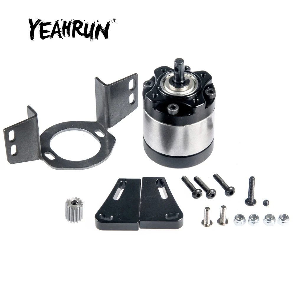 

YEAHRUN Metal 1:5 Planetary GearBox Transmission Case for D90 1/10 RC Crawler Truck Car Upgrade Parts