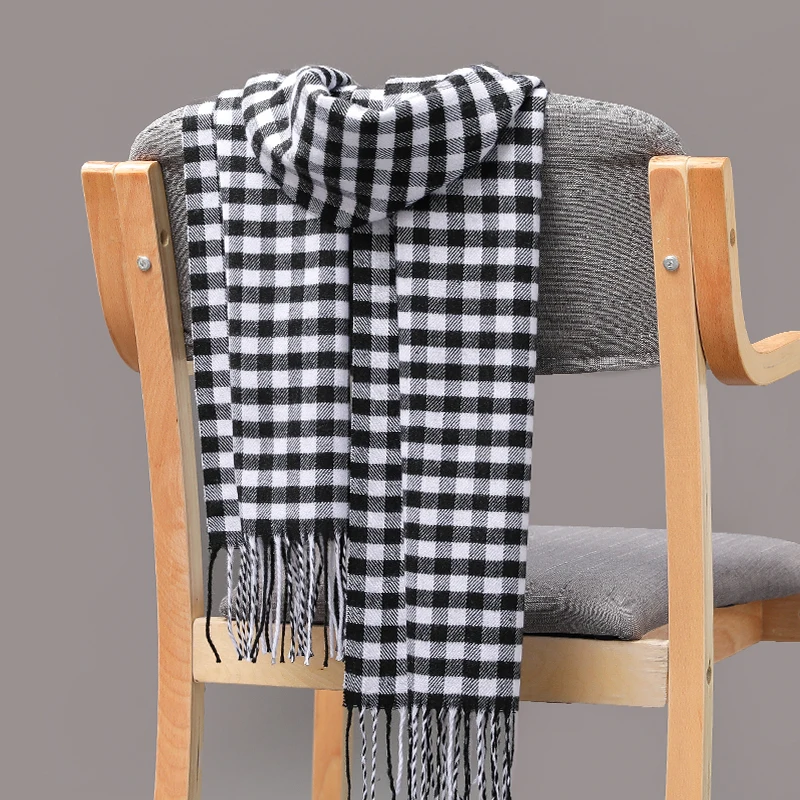 180*35cm Winter Couple scarf Women Warm Plaid Men Business popular UNISEX Cashmere pashmina Tippet Long Shawl wrap muffler lady