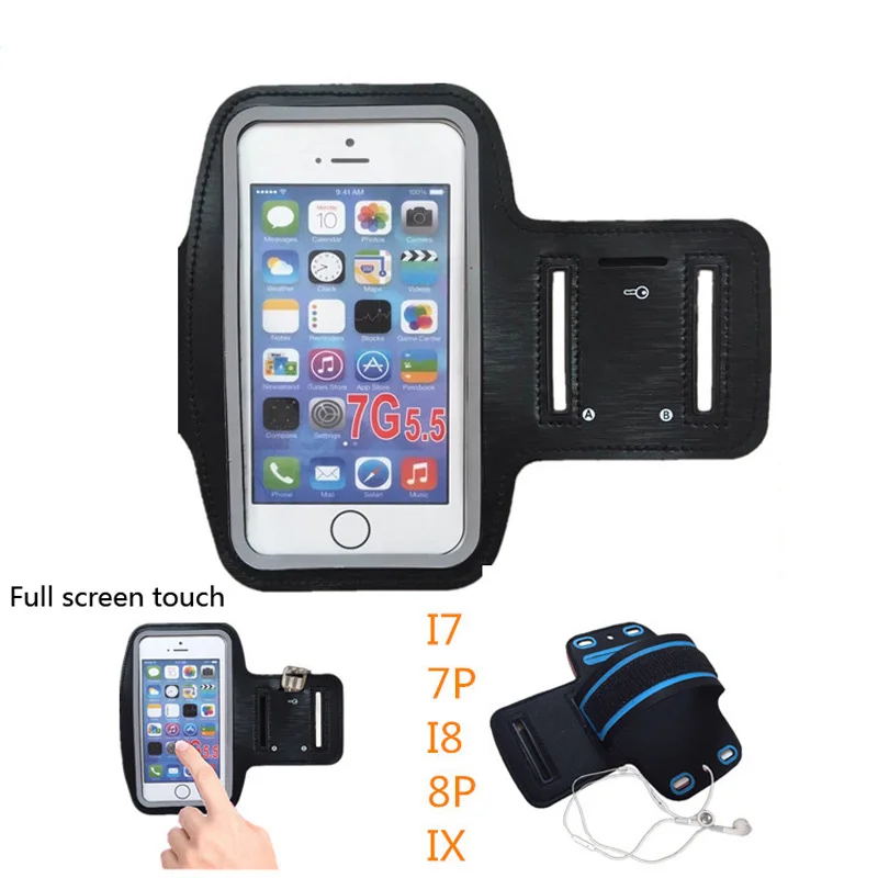 Phone Running Case Telefoon Arm Band Exercise Case Mobile Bracelet Phone Holder Sport Brassard City Night Run For iPhone Samsung