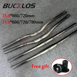 BUCKLOS Bicycle Handlebar Aluminum alloy mountain bike handlebar 25.4/31.8mm 660 720 780mm Handle bar Bike Accessories