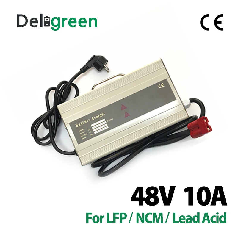 48V 10A charger for lithium and lead acid battery packs LiFePo4 battery Li ion LiNCM LTO