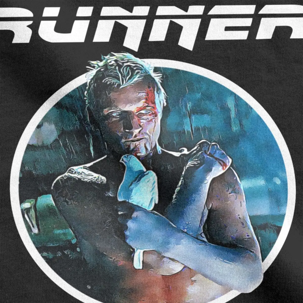 Blade Runner Retro Movie T Shirt for Men Pure Cotton Cool T-Shirts Crewneck Tees Short Sleeve Clothing Gift