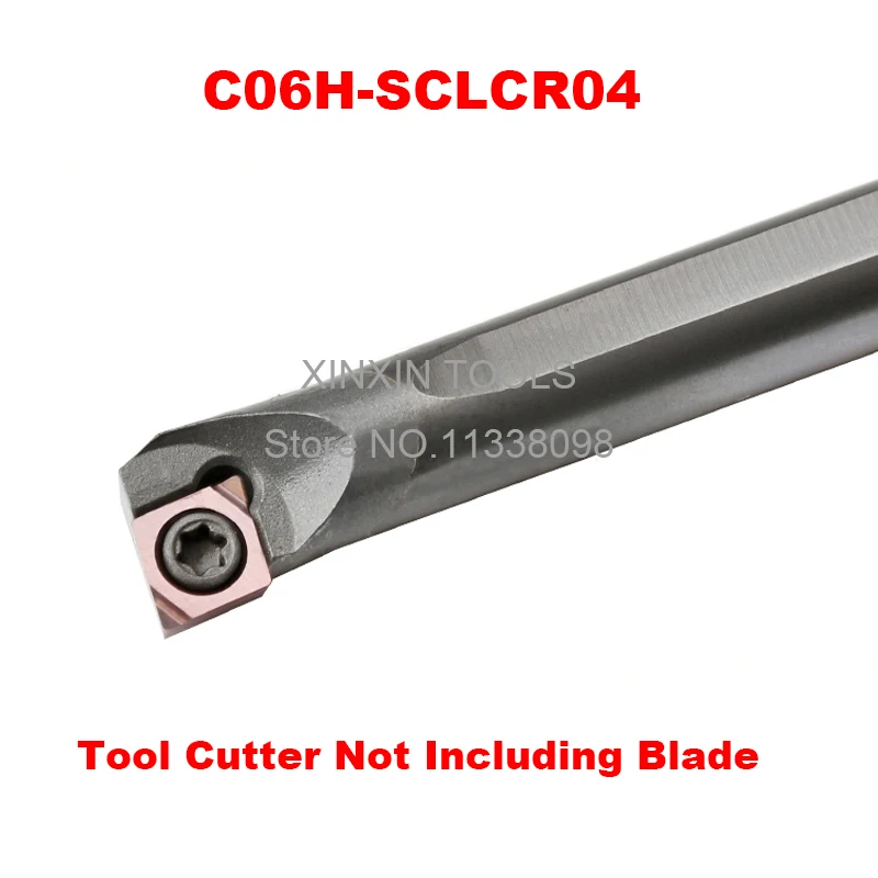 C06H-SCLCR04, carbide turning tool holder diameter 6mm length 100mm use tungsten insert CCGT040104L-F TN60