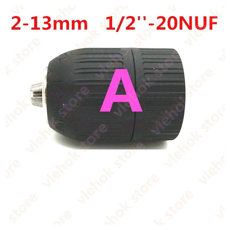 0.8-10mm 3/8''-24UNF OR 2-13mm 1/2''-20UNF Chuck Keyless for BOSCH MAKITA HITACHI DeWALT