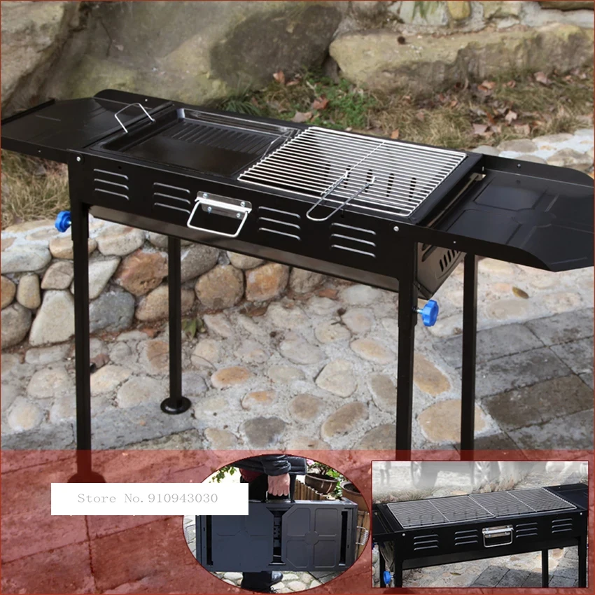 Thickened Type Large Barbecue Grill High Quality Household BBQ Barbecue Outdoor Charcoal Portable Grill For 5 People Hot Selling