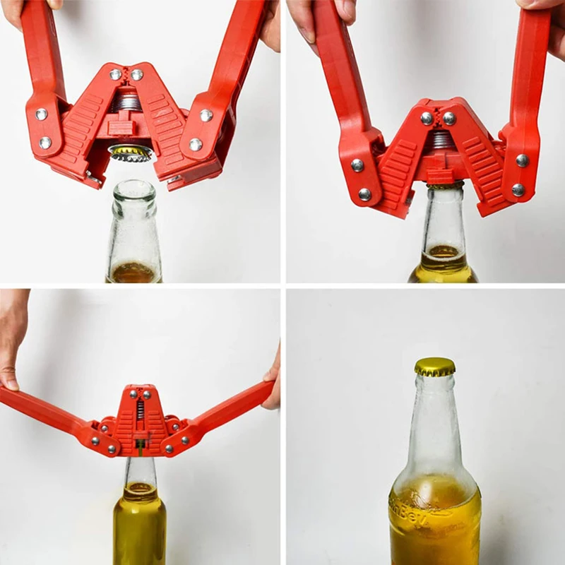 Manual Beer Bottle Capper With 100pcs Beer Caps,Twin Lever Hand Bottle Crown Capper,Bottle Sealer For 26mm Crown Caps