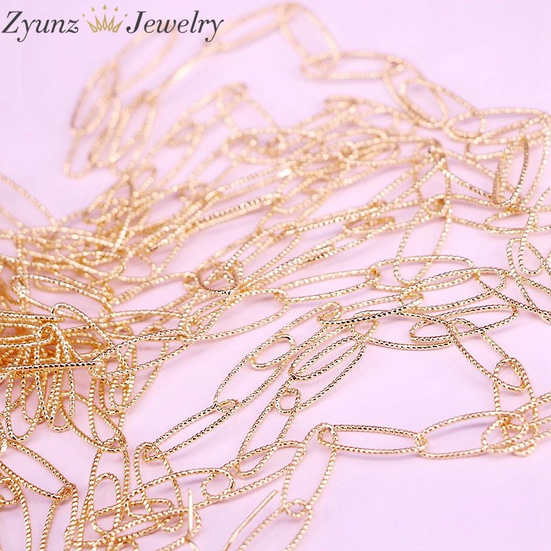 5 meter, Gold Farbe Oval Form Ketten Groß Fit Armbänder Halskette Erkenntnisse Link Kette Für DIY Schmuck Machen