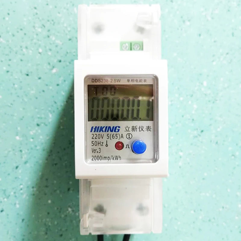 

Electricity Current Voltage and Power Single-phase Metering Meter, Liquid Crystal Display Meter 65A Rail Type