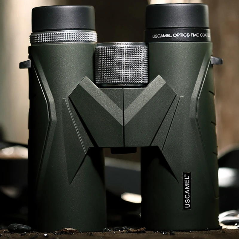 Krachtige verrekijkers HD 8x42 10x42 verrekijker telescoop BAK7 oculair cups waterdicht stikstof zoomoptiek voor de jacht