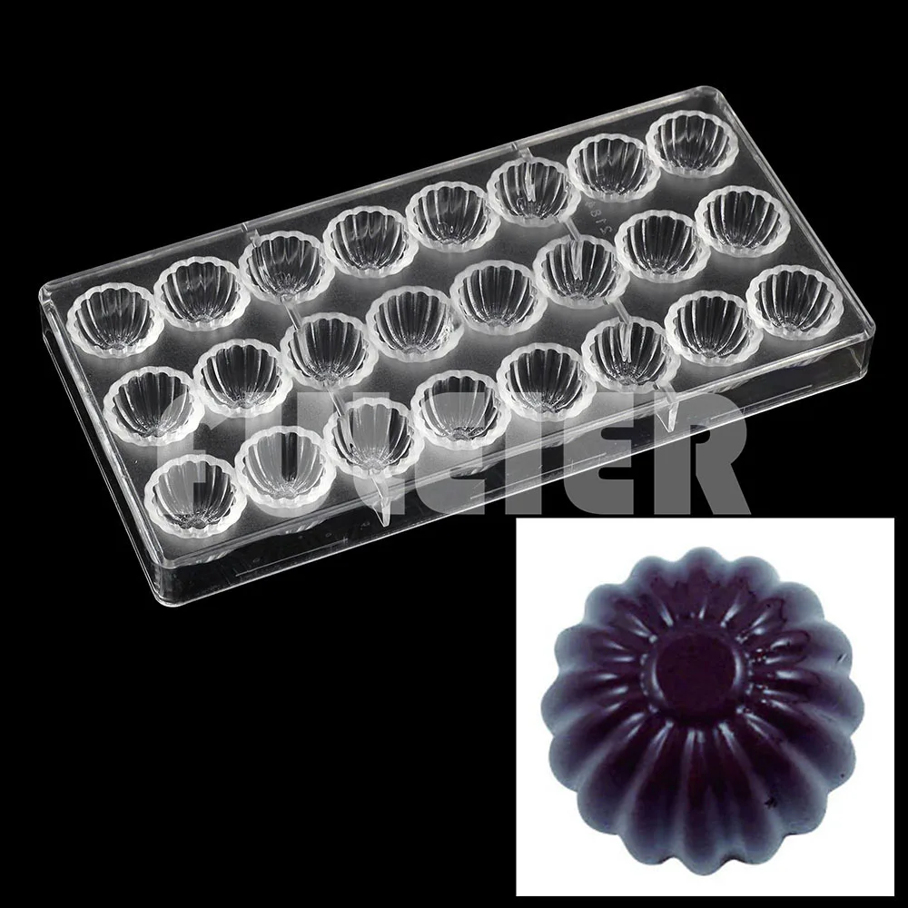 3D Polycarbonate Chocolate Mold For Baking Candy Bar Mould Sweets Bonbon Chocolate Cake Decoration Confectionery Tool Bakeware