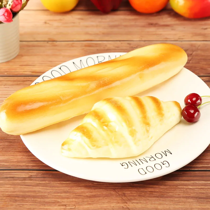 Fake Baguette Bread Simulation Soft Lifelike Long baguettes Cake Store Food Model Home Decoration INS Hot Photo Props 1pcs