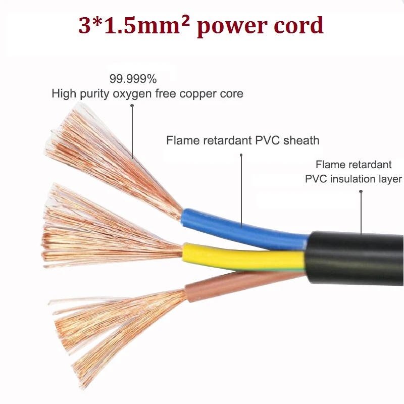 Power Extension Cord Male Plug to Female Socket Adapter Power Cable Italy AU EU UK Plug TO EU Socket European Travel Conversion