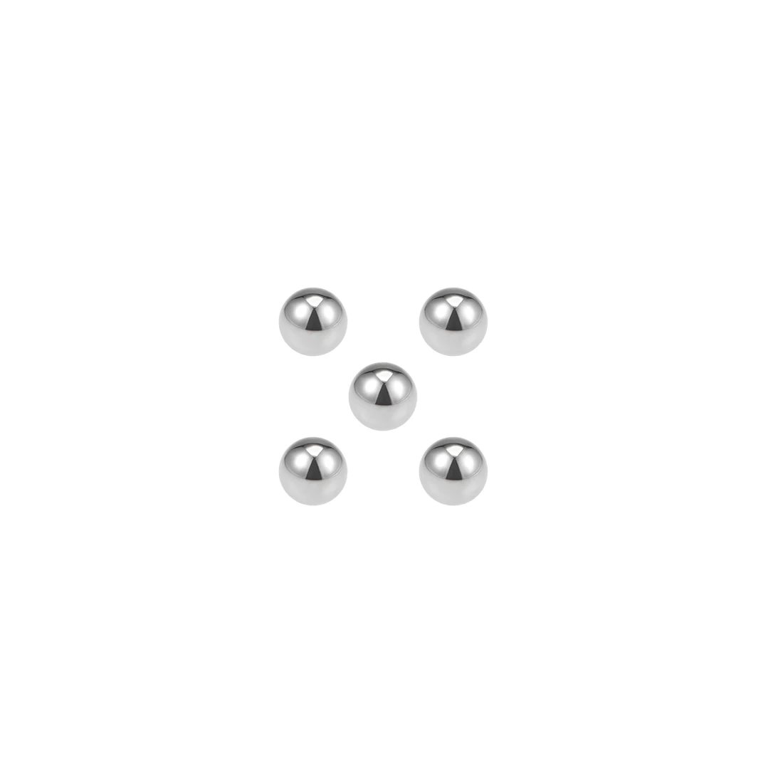 uxcell 1-25pcs 1mm 1.5mm 2.5mm 3mm 4mm 10mm Bearing Balls Tungsten Carbide G25 Precision Balls Chrome Steel Balls Assorted