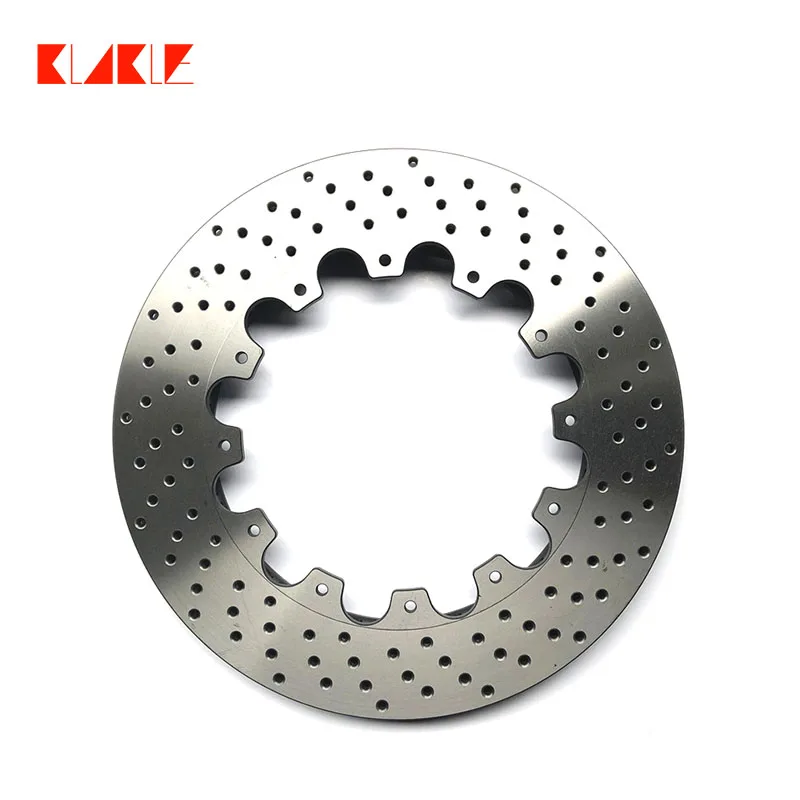 KLAKLE High Material Brake System Using Car Brake Disc 345*12MM Drilled System For Rear Wheel Expand Disc For LEXUS S300