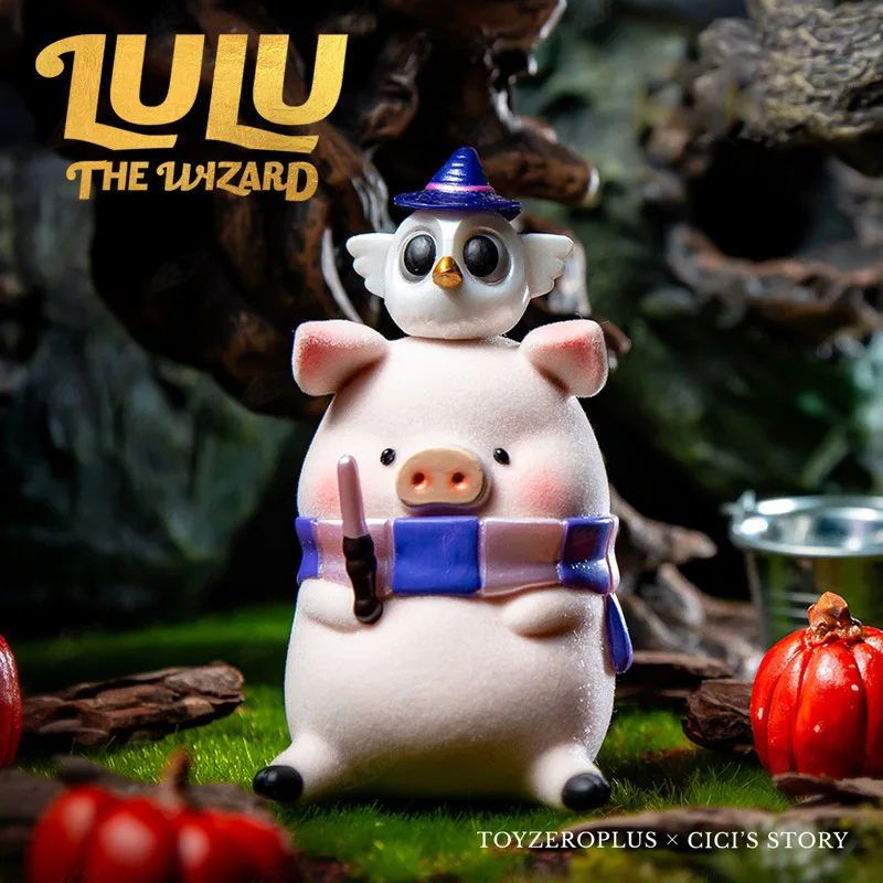 

Blind Box Toys Canned The Wizard LULU Pig Blind Bag Toys for Girls Anime Figures Cute Model Birthday Gift Home Decore