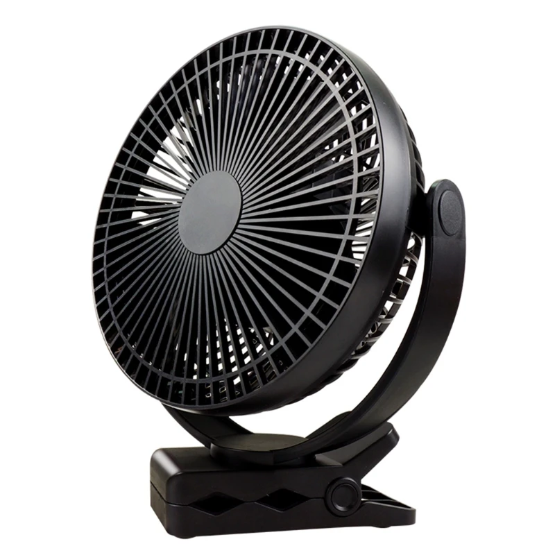 

USB Clip on Fan, Portable Fan with Strong Airflow, 4 Speeds, Quiet Personal Desk Fan for Office Table Bedroom Kitchen