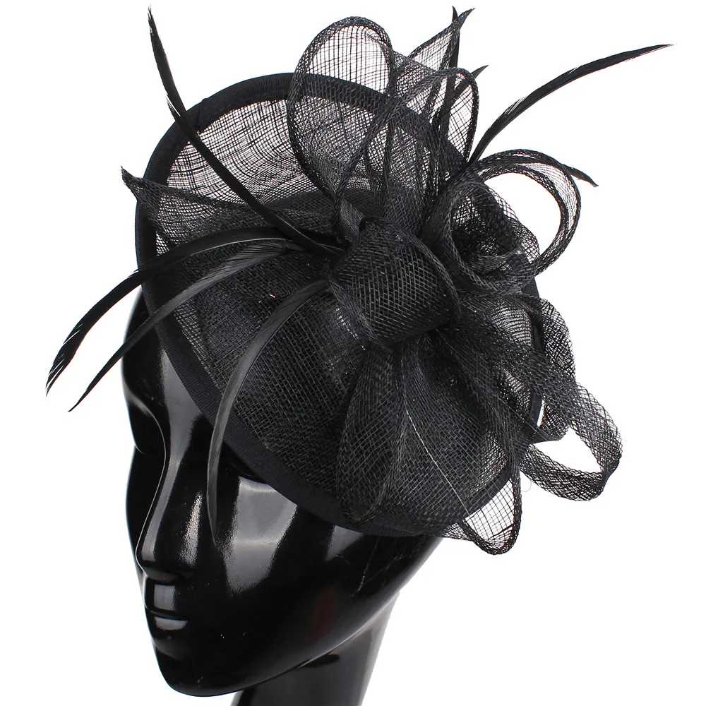 

New Fashion Sinamay Fascinators Eed Wedding Accessories Cocktail Hats Party Hairband Bridal Hearwear For Event Party Millinery