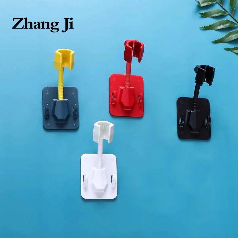 ZhangJi 360° Rotating No Drill Traceless Shower Bracket Adjustable Self-adhesive Universal Wall Mounted Showerhead Holder